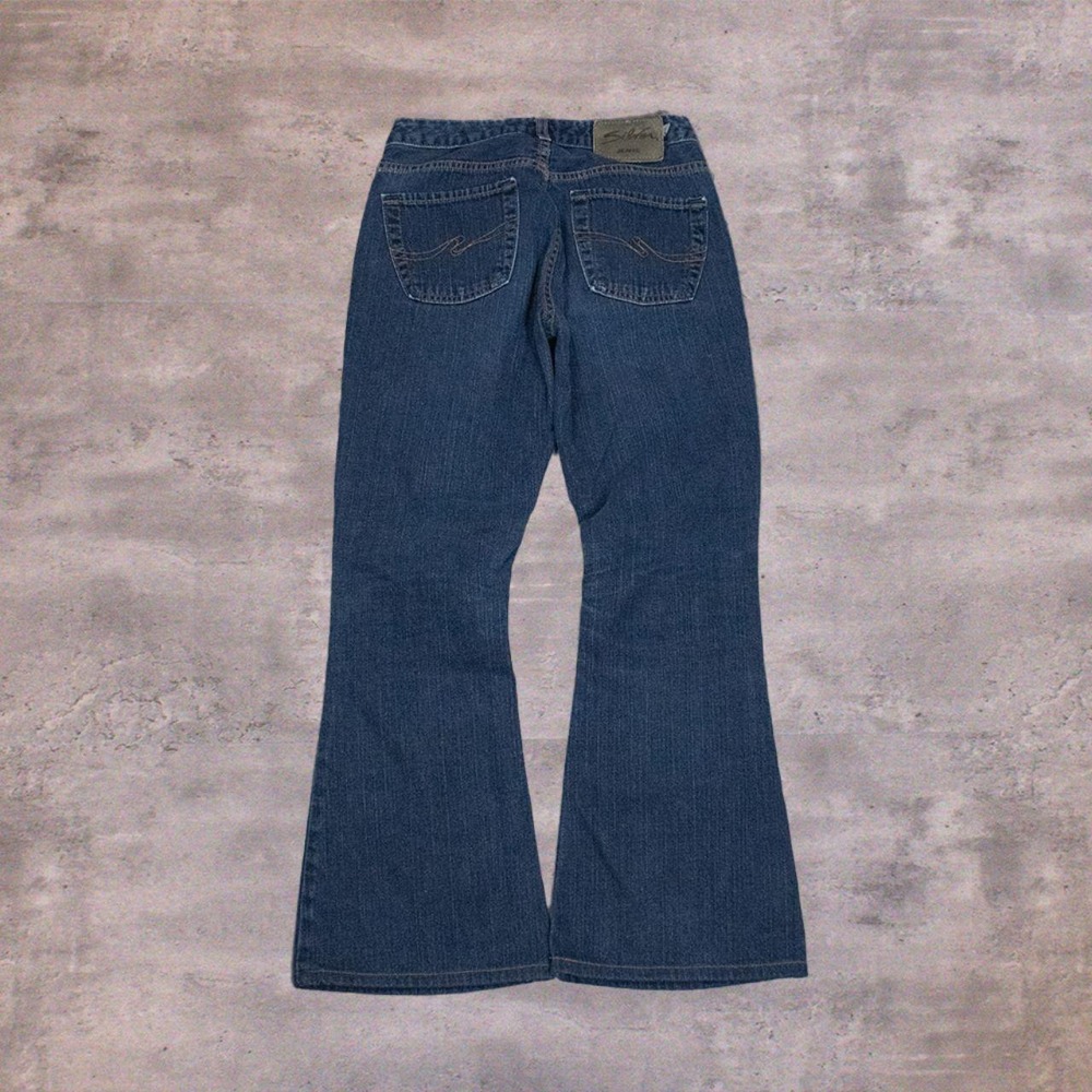 90's Silver Jean's CO Baggy Relax FIt Low Rise Boot Cut Blue Jean's Pant's